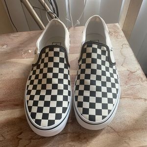 Checkered vans brand new